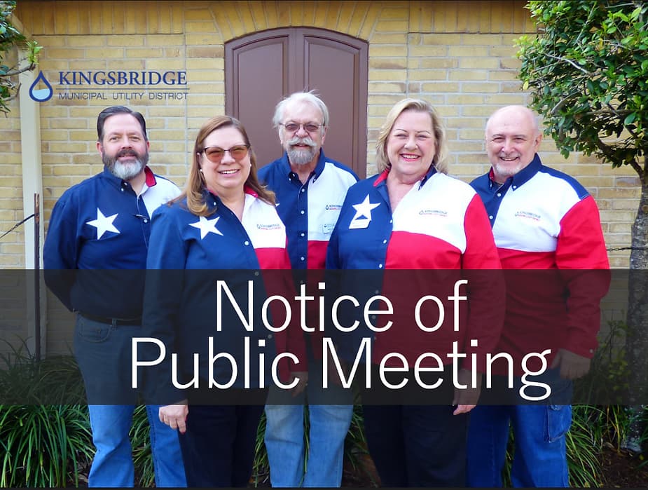Kingsbridge notice of public meeting